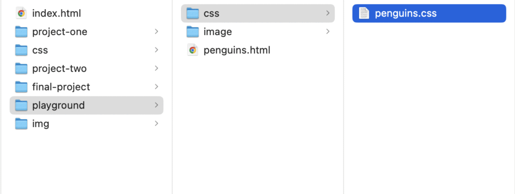 CSS folder structure